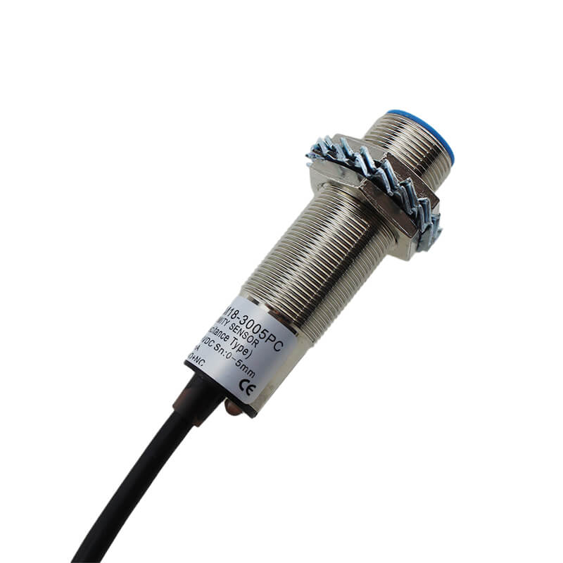 Sensor capacitivo M18 PNP NO NC para medición